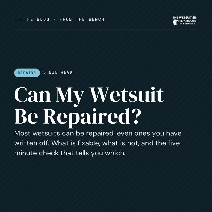 Can My Wetsuit Be Repaired? Most wetsuits can be repaired, even ones you have written off, and a five minute check tells you which.