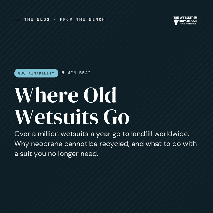Where Old Wetsuits Go. Over a million wetsuits a year go to landfill, why neoprene cannot be recycled, and what to do instead.