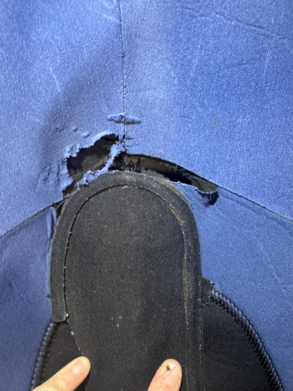 1/4 Suit re-tape i.e Crotch